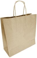 Fiesta Compostable HY760 Fiesta Recycleerbare Twist Handle Bruin Papieren Tassen Klein (250 stuks)