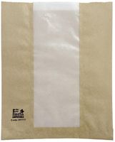 Fiesta Compostable HY777 Fiesta Composteerbare Broodzakken met Glassine Venster 266x215x88mm (Pack 1000)