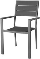 Bolero Valletta Grijze Stoelen met Armleuningen (4 Pack) - HZ022