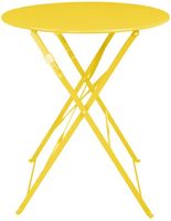 Bolero Perth Zachtgele Trottoirstijl Ronde Tafel 600 Mm - HZ369