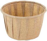 Sier Disposables Souffle Bakje (FSC® Papier) Rond Bruin 1.25oz / 37ml ø50 X H31mm (doos 200) - HZ718