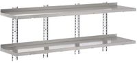Gastro M HZ766 Gastro-M Complete wandplankenset 2 niveaus 200x40cm - volledige montageset (excl. schroeven)