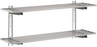 Gastro M HZ769 Gastro-M complete wandplankset 2 niveaus 100x40cm - volledige montageset (excl. schroeven)