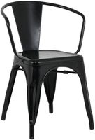 Bolero HZ806 Bistro Curve Armstoelen Zwart (4 stuks)