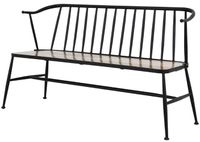 HZ825 Bolero Alma bank met latten en gebogen rugleuning