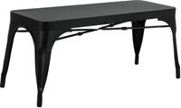 Bolero JA328 Bistro Metalen Bank Zwart 1000mm (2 stuks)
