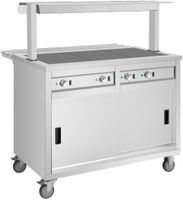 Buffalo JB186 mobiele uitgiftewagen met gesloten verwarmd blad 3x 1/1 GN