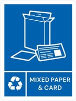 Jantex JB490 Slim Bin Label - Gemengd Papier & Karton