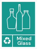 Jantex JB494 Slim Bin Label - Gemengd glas