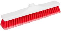 Jantex JB586 zachte hygiëne bezemkop rood 400mm
