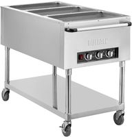 Buffalo JB984 mobiele bain-marie trolley 3x GN 1/1