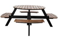 JE892 Bolero Acacia acaciahout picknicktafel bankenset rond