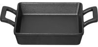 Olympia JF045 gietijzeren vierkante schaal met oren 130x130mm