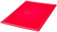 Cambro JN524 Safetrak IML polypropyleen afsluitdeksel rood 1/1 GN
