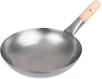 Zacht Stalen Wok | Platte Bodem | 25,5cm | Vogue | K295