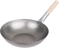 Zacht Stalen Wok | Platte Bodem | 33cm | Vogue | K296