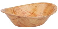Ovale houten kom | klein | L092