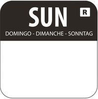 Voedseletiketten Zondag | Kleurcode Zwart | Vogue | L930
