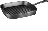 Vierkante Gietijzeren Pan | Geribbeld | 24X24cm | Vogue | M653