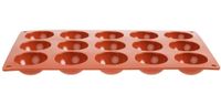 Siliconen bakvorm | 15 halve bollen | Pavoni Italia | N936