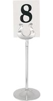Olympia tafelnummer houder RVS 20cm | P343