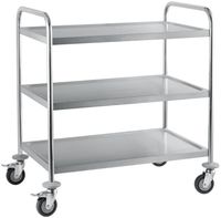 Craven RVS Serveerwagen Met 3 Etages - Craven P479