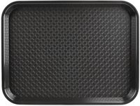 Dienblad Polypropeen, 305 x 415mm, Zwart, Olympia Kristallon, P501