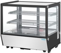 Polar G-Series Aanrecht Model Display Koelkast Zwart Vierkant Glas 120Ltr - PG003