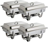 Olympia Milan chafing dish set 4 stuks | S299