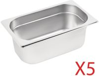 Gn Bakken | Set 5X Gn1/4 | Vogue | S407