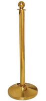 Bolero messing afzetpaal met bolle knop | S652