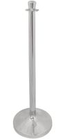 Bolero verchroomde afzetpaal met vlakke knop | S653