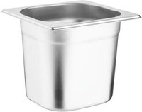 Vogue RVS GN 1/6 Bakken 150mm Diep Met Deksel (6 Stuks), Vogue SA243