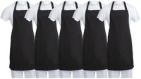Whites Chefs Clothing SA816 Whites Schort Polykatoen Zwart (5 stuks)