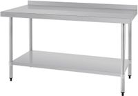 Werktafel | Achteropstand | Rvs | 150cm | Vogue | T382