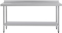 Werktafel | Achteropstand | Rvs | 180cm | Vogue | T383