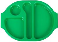 Kristallon dienbladen met vakken 37,5 x 27,8cm groen | U040