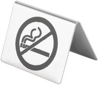 Olympia RVS tafelbordje Niet Roken | U044