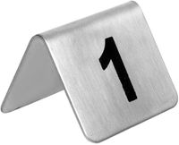 Olympia RVS tafelnummers 1-10 | U046