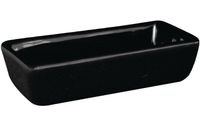 Olympia zwart rechthoekige mini schaal 11x5x3cm | U183