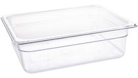 Polycarbonaat Bak | Transparant | Gn1/2 | 10cm Hoog | Vogue | U229