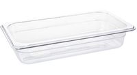 Polycarbonaat Bak | Transparant | Gn1/3 | 6.5cm Hoog | Vogue | U232