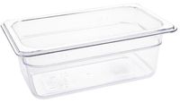 Polycarbonaat Bak | Transparant | Gn1/4 | 10cm Hoog | Vogue | U237