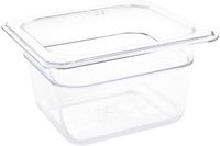 Polycarbonaat Bak | Transparant | Gn1/6 | 10cm Hoog | Vogue | U240