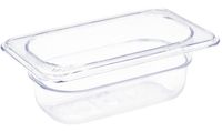 Polycarbonaat Bak | Transparant | Gn1/9 | 6.5cm Hoog | Vogue | U242