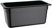 Polycarbonaat Bak | Zwart | Gn1/3 | 15cm Hoog | Vogue | U464