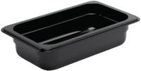 Polycarbonaat Bak | Zwart | Gn1/4 | 6.5cm Hoog | Vogue | U466