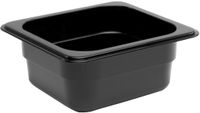 Polycarbonaat Bak | Zwart | Gn1/4 | 15cm Hoog | Vogue | U468