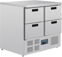 Gekoelde werkbank | 4 laden | 1/1GN | Motor onder | Polar U638