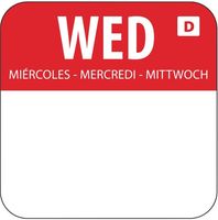 Oplosbare Voedseletiketten | Kleurcode Woensdag | Rol 1000 | Vogue | U779